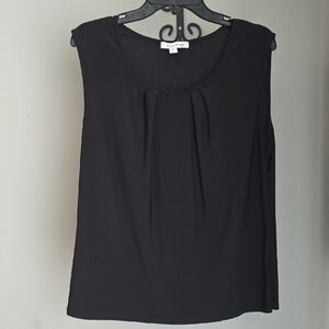 Studio Works Black Sleeveless Tank Top Large